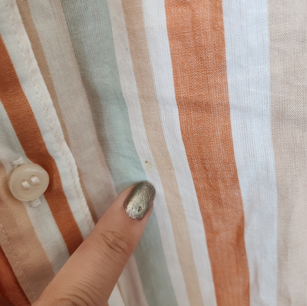 Current/Elliott Striped Collared Button Down Dres… - image 4